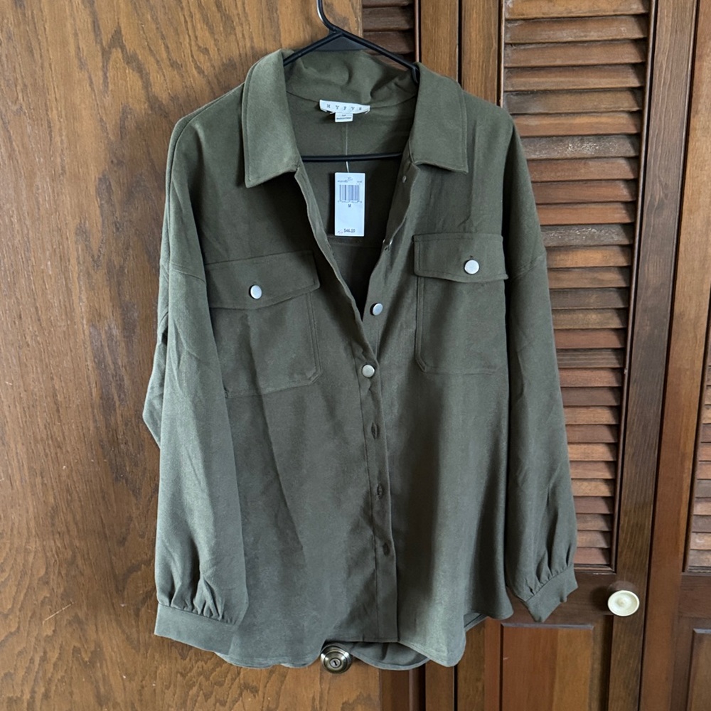 HYFVE Olive Utility Shirt Jacket